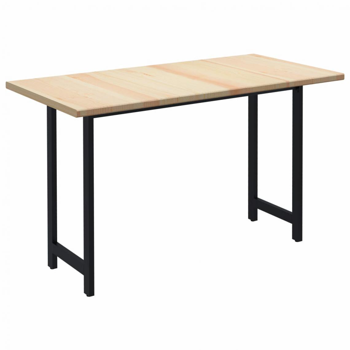 Chunhelife - Table de salle à manger 120x60x76 cm Bois de pin - Tables à manger