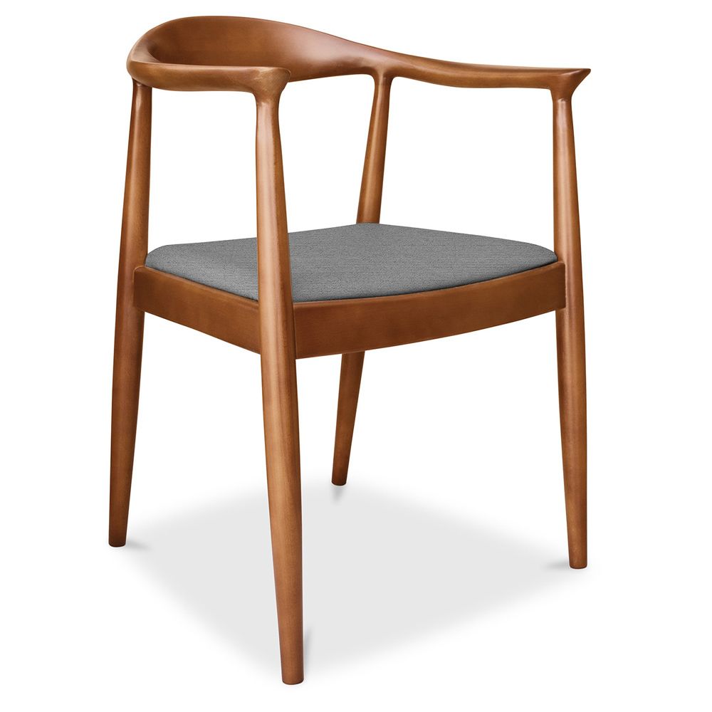 Privatefloor - Chaise design scandinave Fridolf Wegner Style - Tissu - Chaises