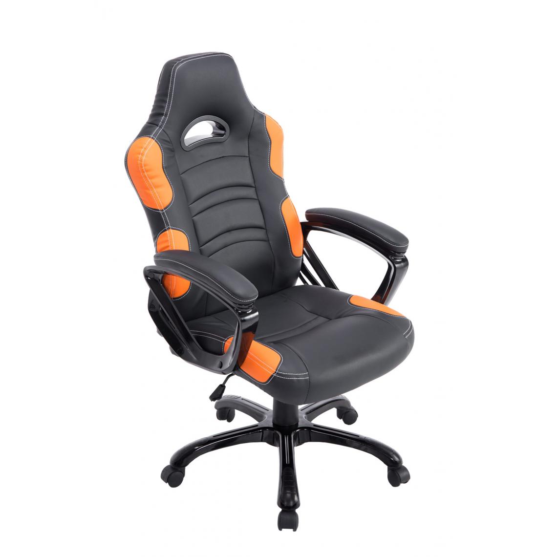 Icaverne - sublime Chaise de bureau gamme Mexico couleur noir / orange - Chaises