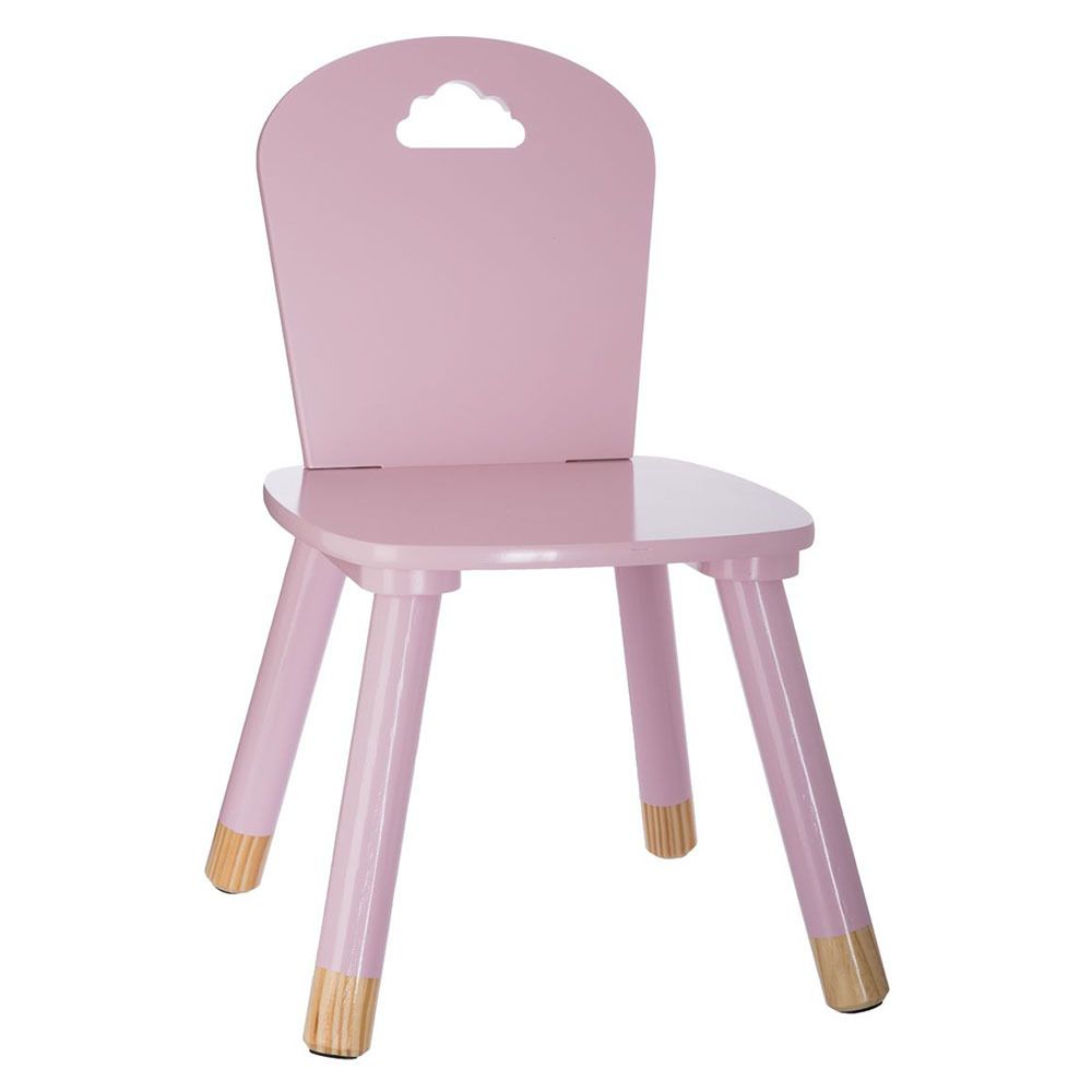 Atmosphera, Createur D'Interieur - Chaise douceur rose pour enfant en bois - Tables à manger