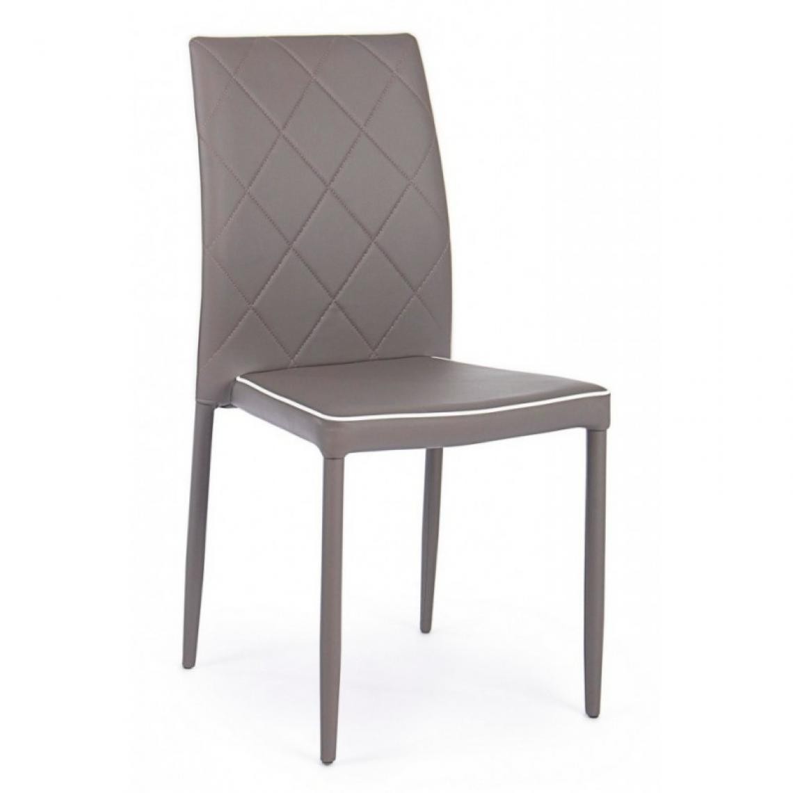 Webmarketpoint - Chaise de boue pour le salon avec structure en acier - Chaises