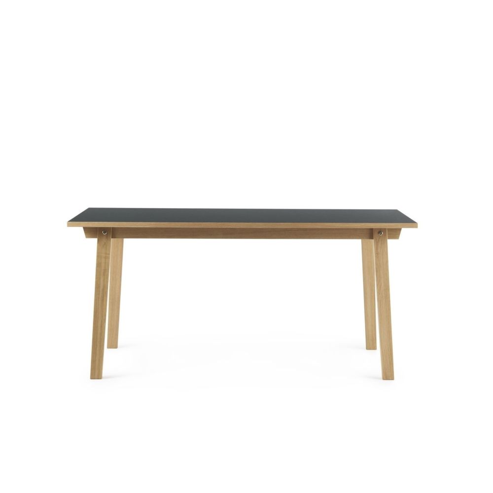 Normann Copenhagen - Table Slice Linoléum - gris foncé - L: 200 cm - Tables à manger