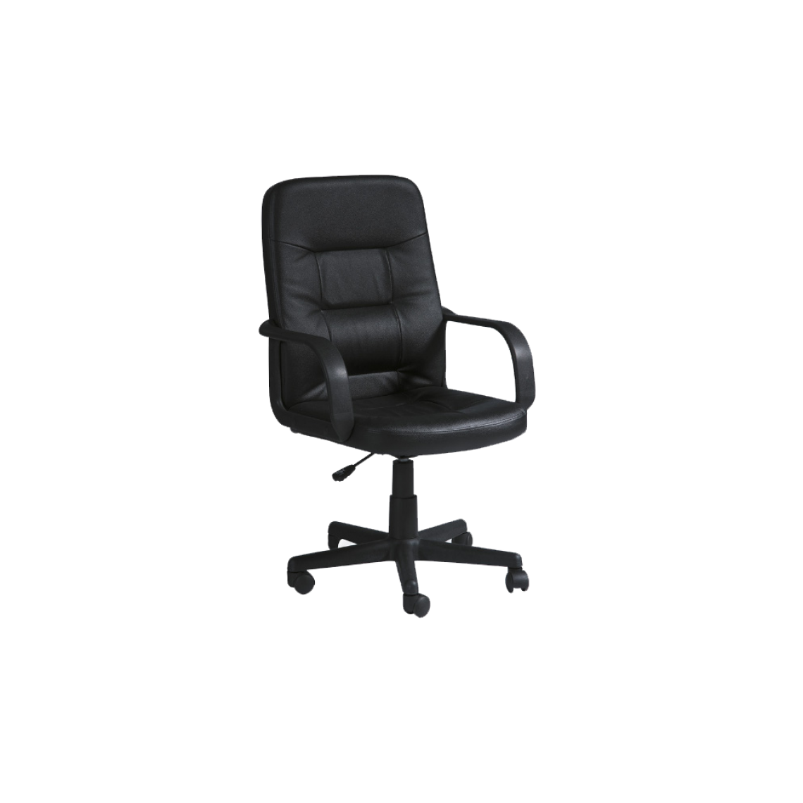 Ac-Deco - Chaise de bureau à roulettes - Q084 - 59 x 45 x 96 cm - Noir - Chaises