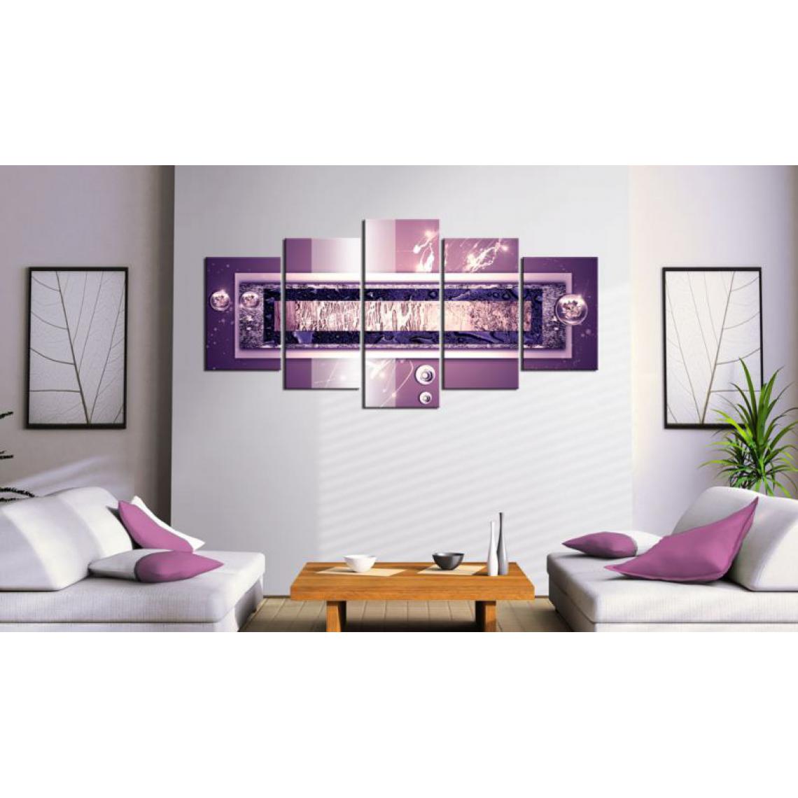 Artgeist - Tableau - Purple cascade .Taille : 100x50 - Tableaux, peintures