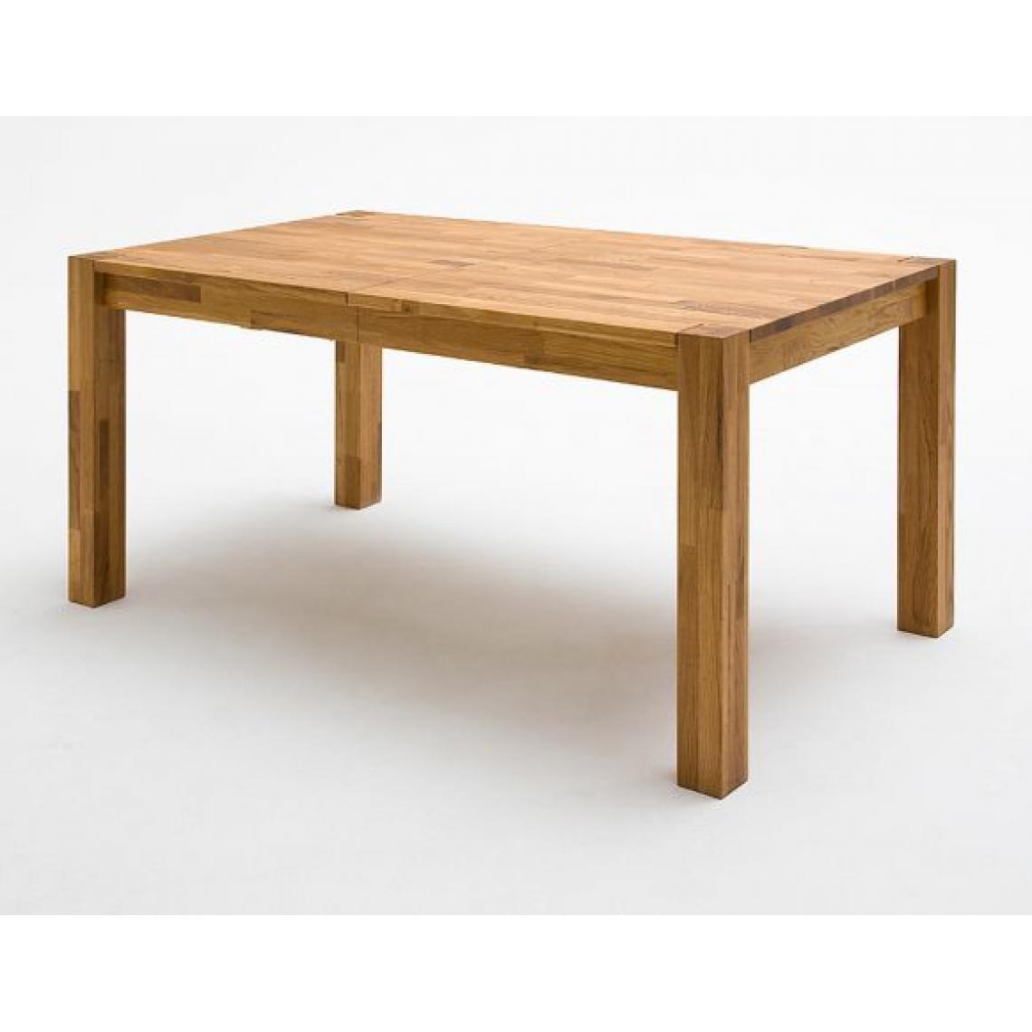 Pegane - Table à manger extensible en chêne sauvage massif huilé - L.200/250/300 x H.77 x P.100 cm - Tables à manger