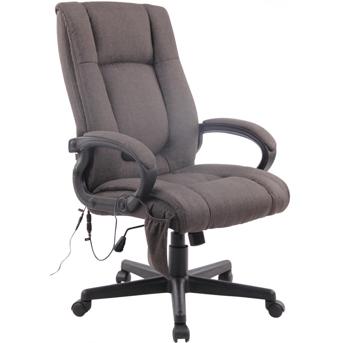 Icaverne - Chic Chaise de bureau Thimphou Sparta XM tissu couleur gris foncé - Chaises