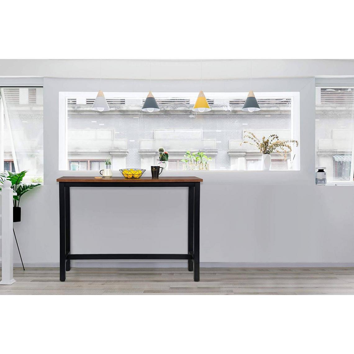 MercatoXL - hêtre modèle de table de bar moderne noir - Tables à manger