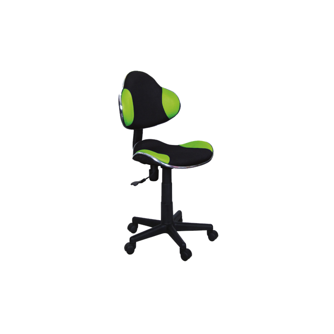 Ac-Deco - Chaise de bureau à roulettes - QG2 - 48 x 41 x 84 cm - Noir et vert - Chaises