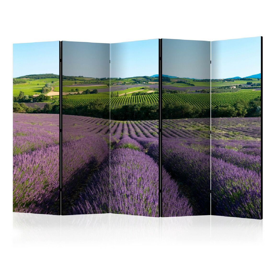 Artgeist - Paravent 5 volets - Lavender fields II [Room Dividers] 225x172 - Paravents