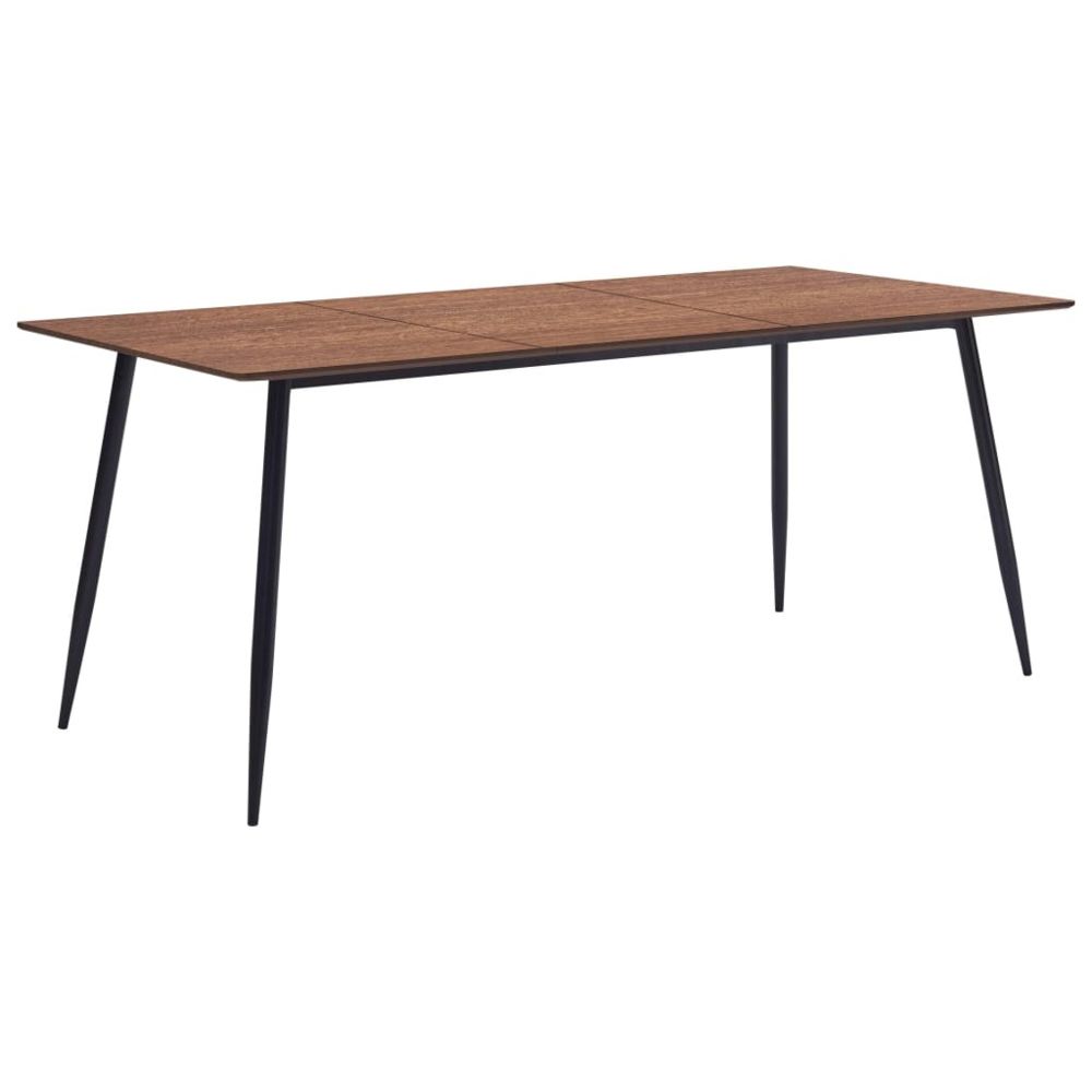 marque generique - Stylé Tables serie Avarua Table de salle à manger Marron 200x100x75 cm MDF - Tables à manger