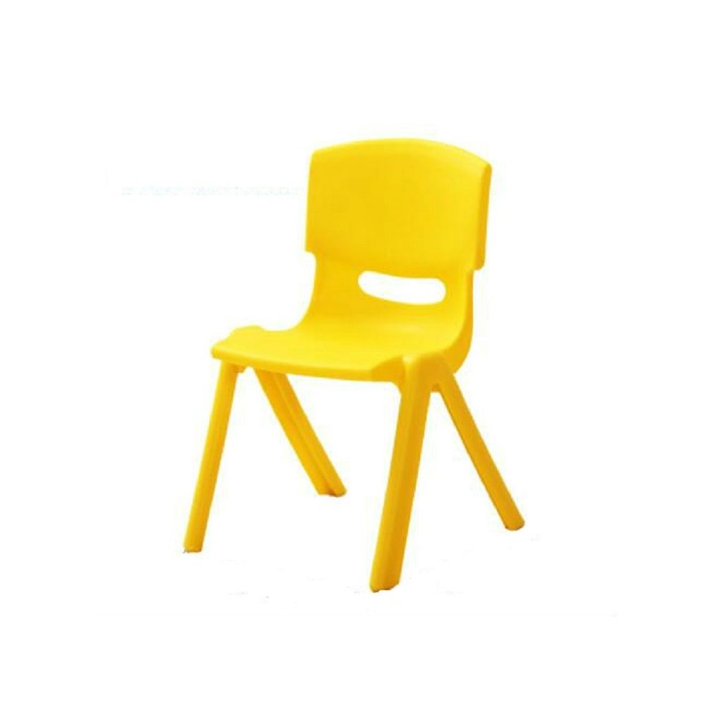 Wewoo - Hauteur de siège de sécurité 24cm Épaississement Chaise d'enfant de jardin d'enfants de dossier avec petit tabouret Jaune - Chaises