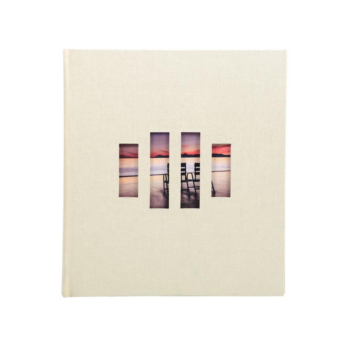 Ac-Deco - Album photos livre Zen 60 pages - 29 x 32 cm - Blanc - Cadres, pêle-mêle