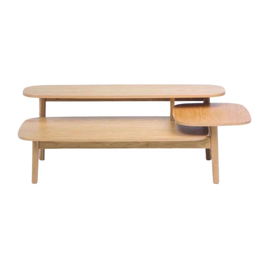 HELLIN - Table basse déstructurée en bois - HELSINKI - Tables à manger