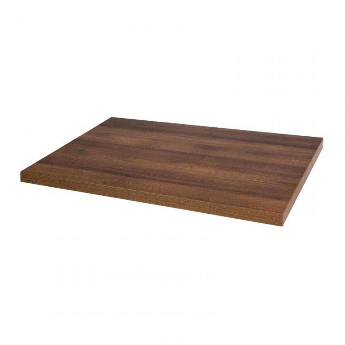 Materiel Chr Pro - Plateau de Table Rectangulaire Pré-Percé Chêne Rustique 700mm - Bolero - Bois - Tables à manger