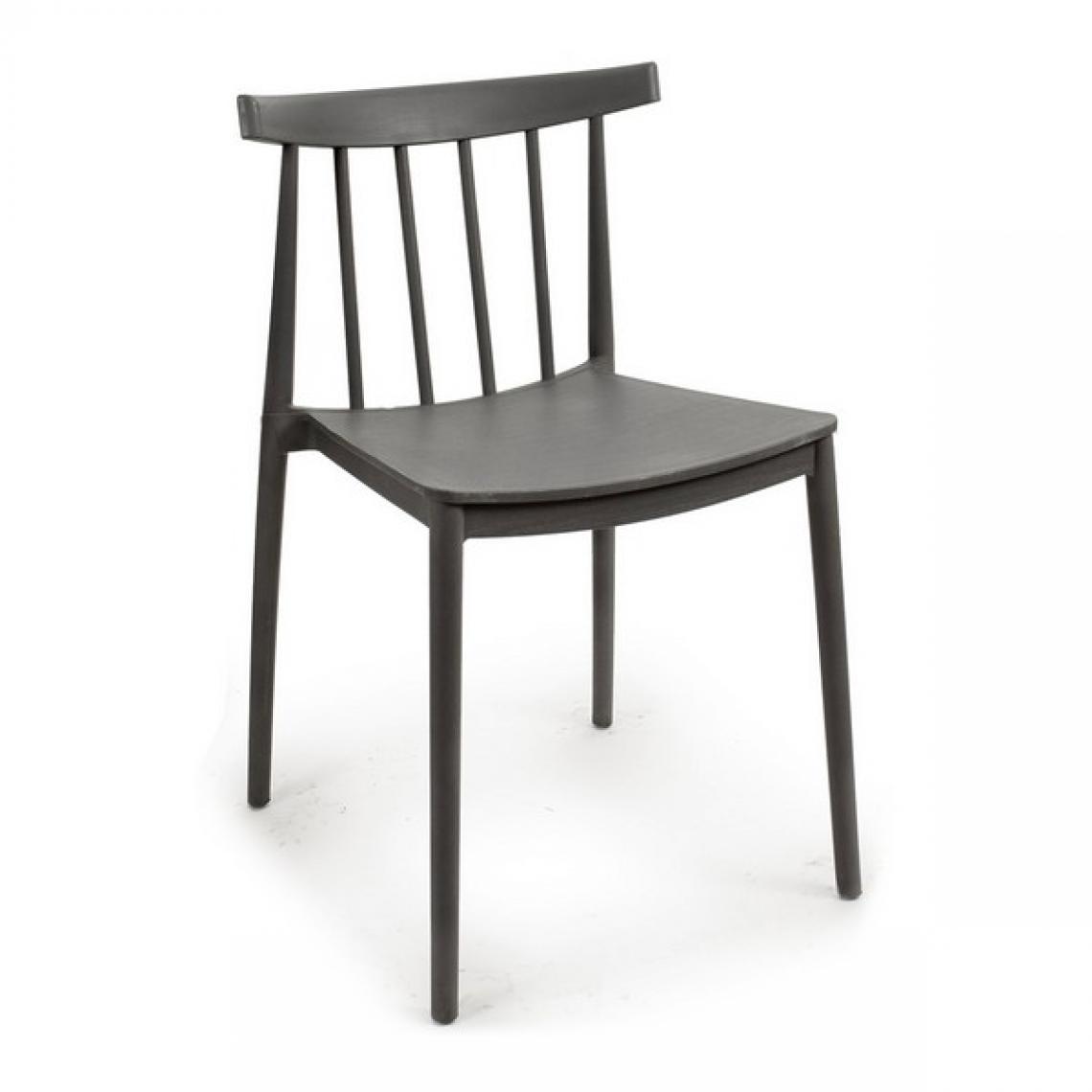 Unknown - Chaise de Salle à Manger Gris Plastique (49 x 65 x 45 cm) - Chaises