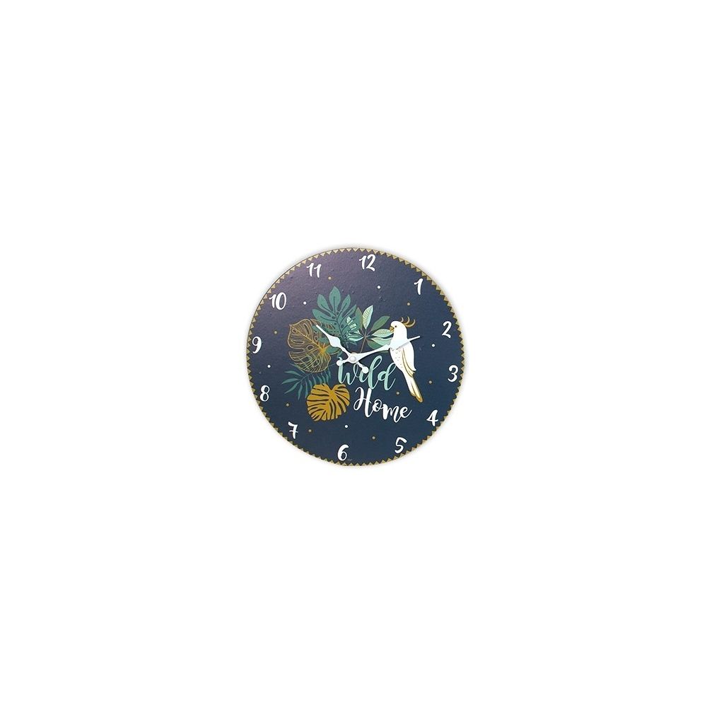 marque generique - Horloge murale Wild Home - D 30 cm - Bleu - Horloges, pendules