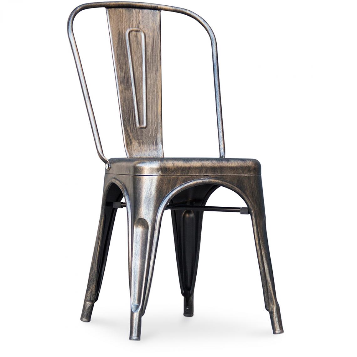 Iconik Interior - Chaise de salle à manger Stylix design industriel en Métal - Nouvelle édition - Chaises