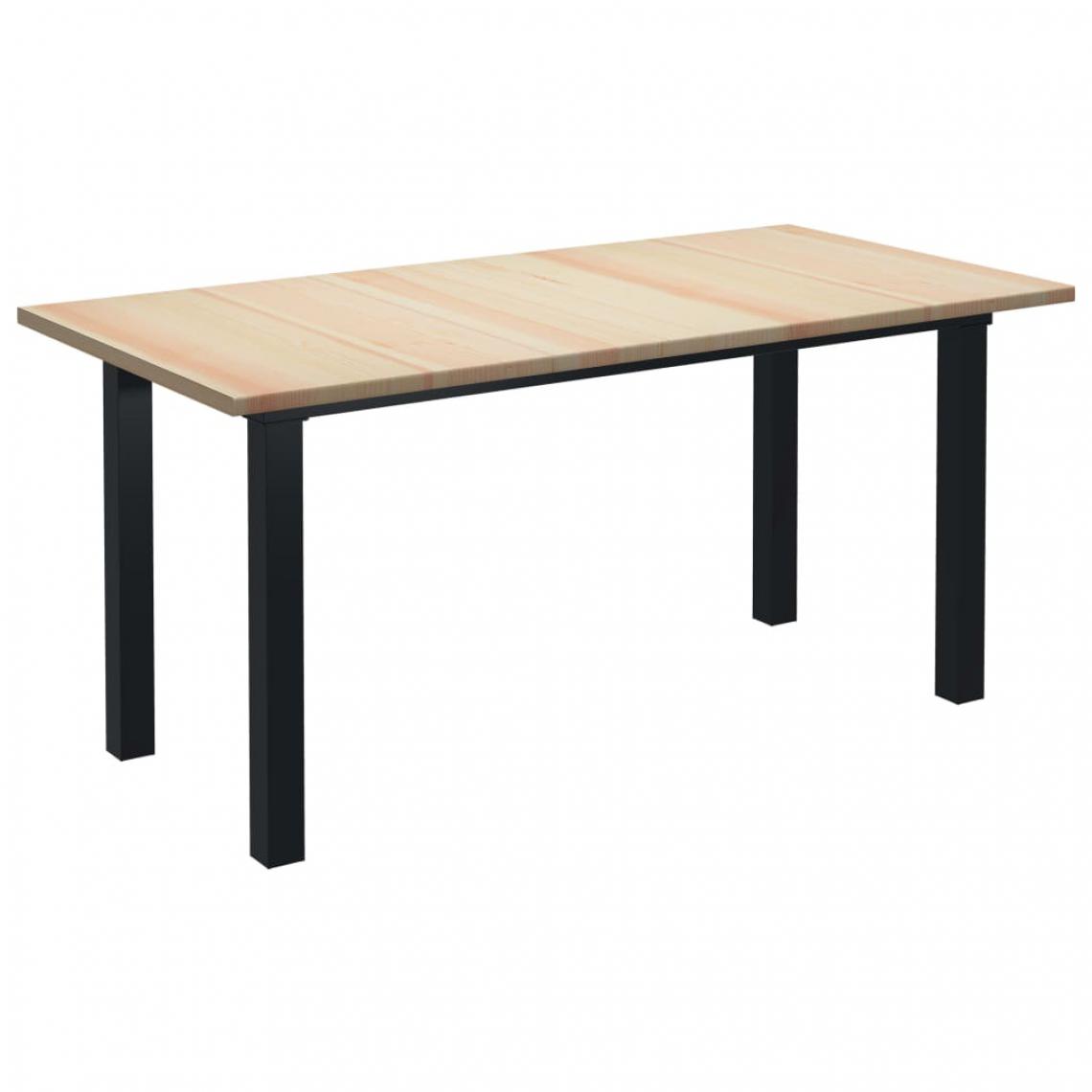 Chunhelife - Table de salle à manger 160 x 80 x 76 cm Bois de pin - Tables à manger