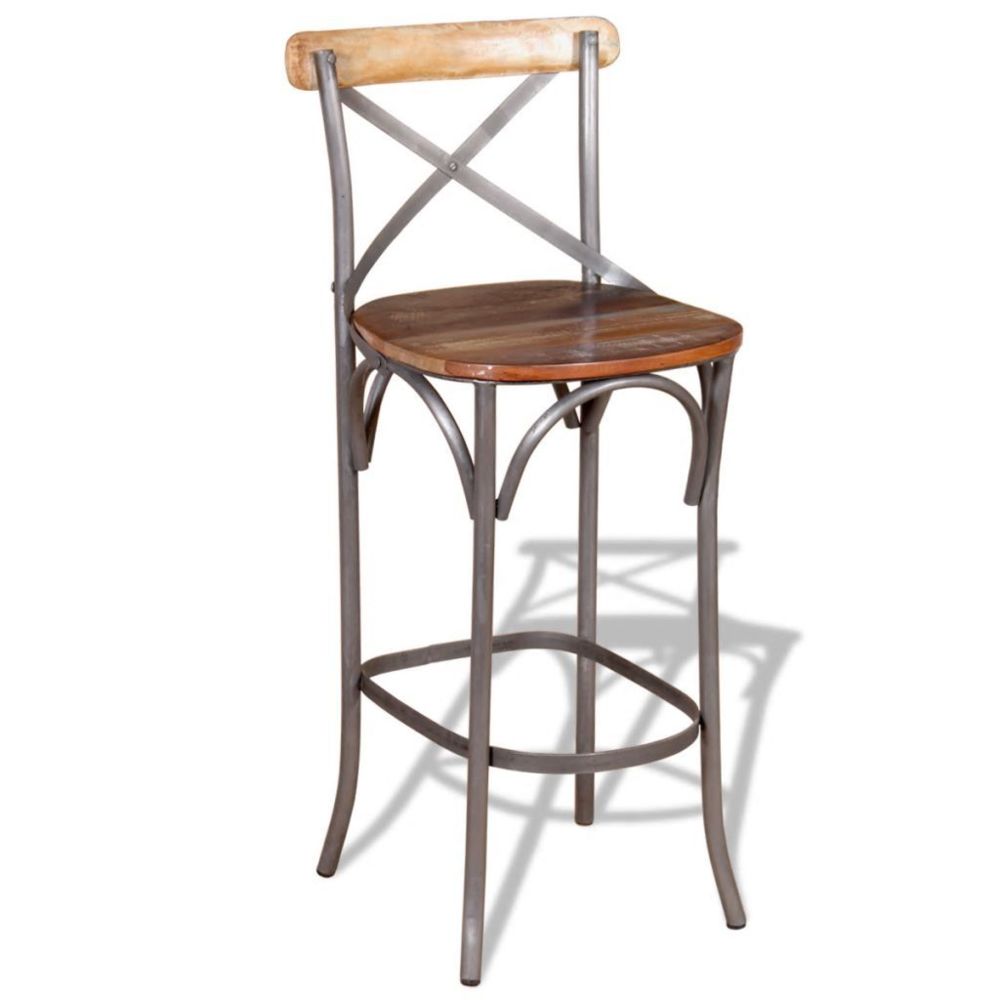 marque generique - Icaverne - Tabourets et chaises de bar ensemble Chaise de bar Bois de récupération massif 45x45x110 cm - Chaises