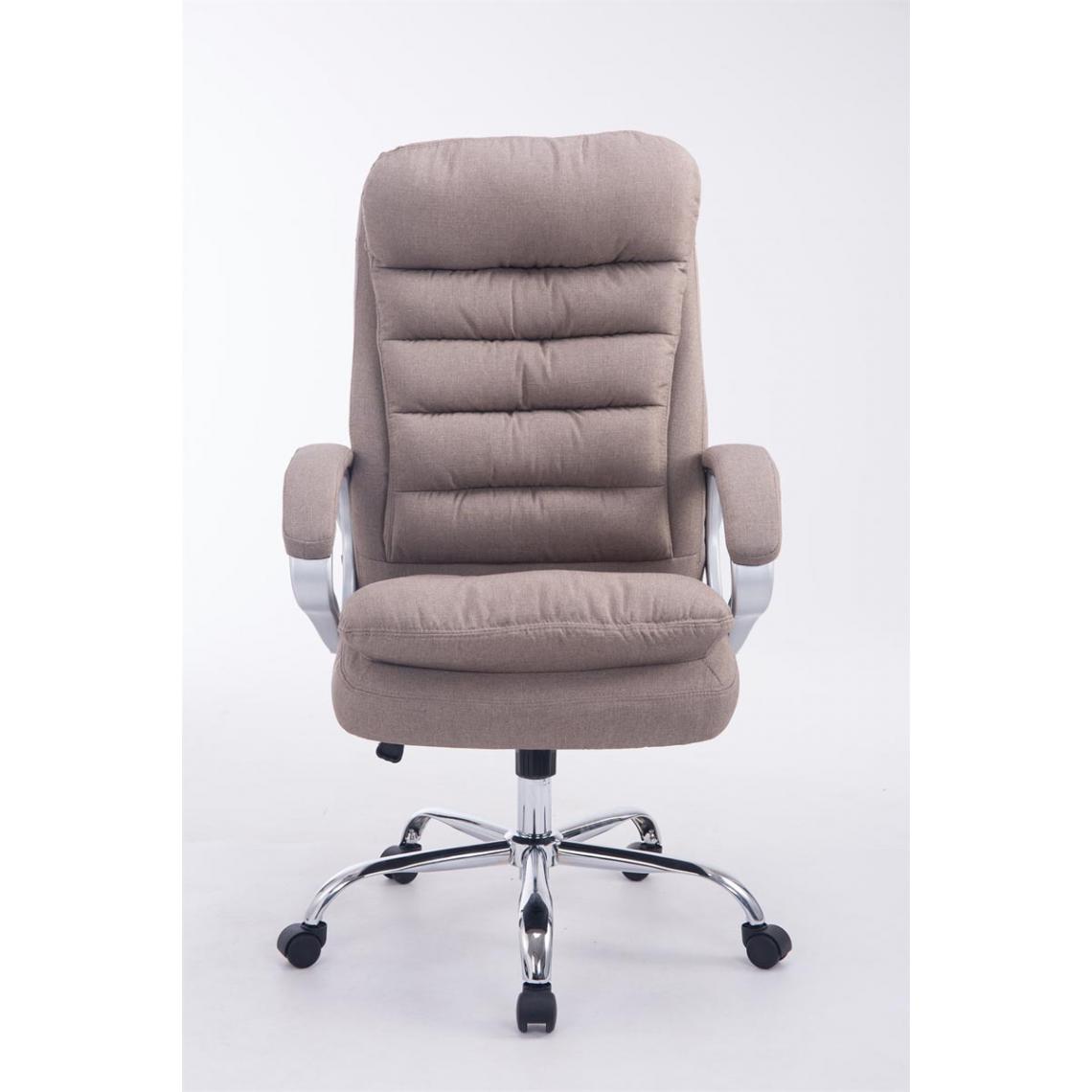 Icaverne - Esthetique Chaise de bureau famille Budapest Vancouver tissu couleur taupe - Chaises
