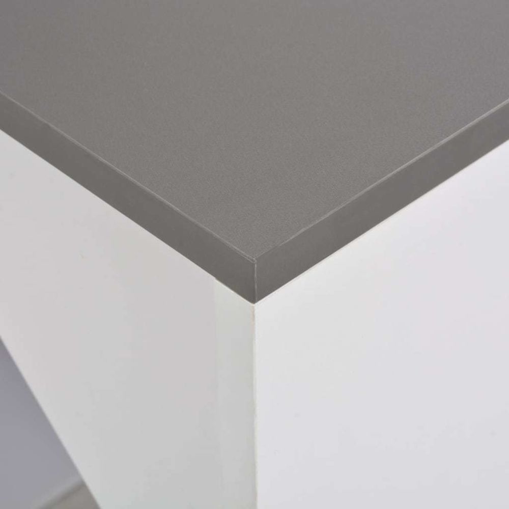 marque generique - Icaverne - Tables de salle à manger & de cuisine serie Table de bar avec armoire Blanc 115 x 59 x 200 cm - Tables à manger
