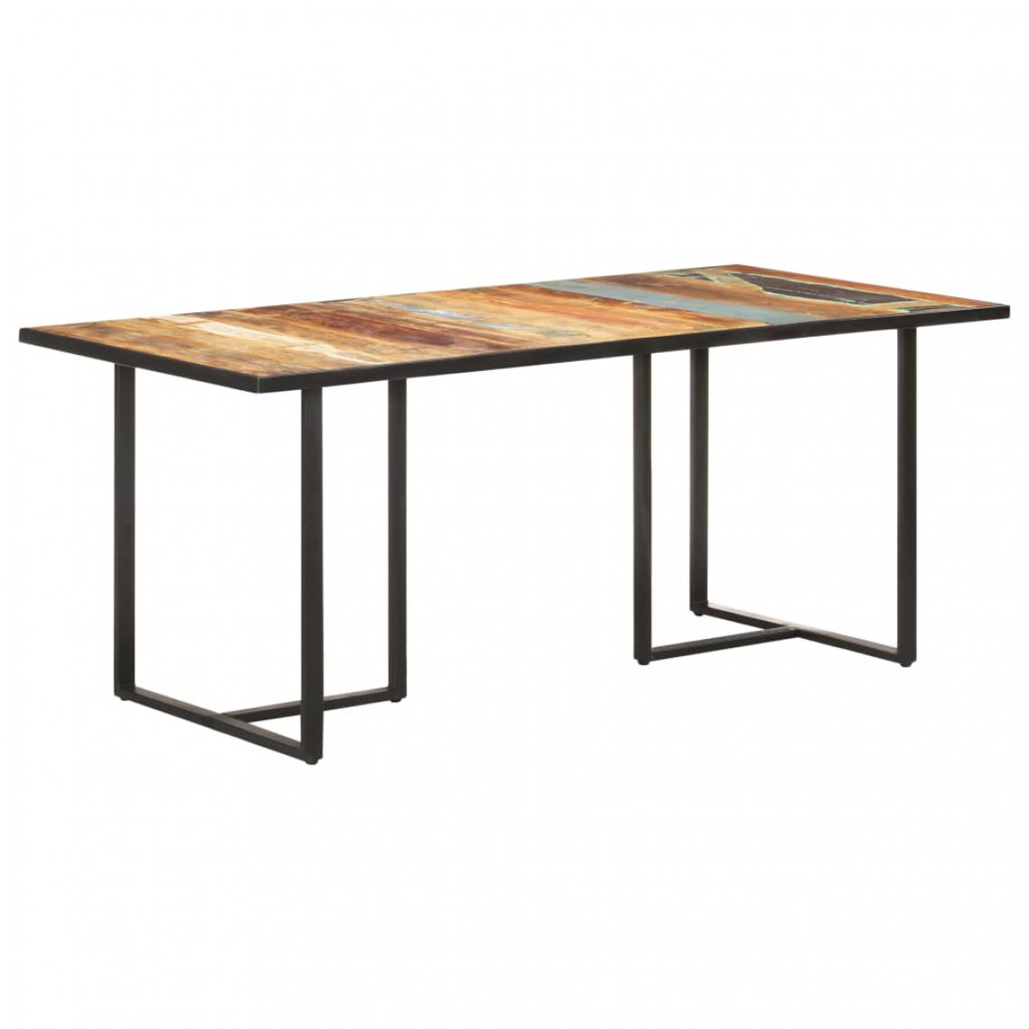 Chunhelife - Table de salle à manger 180 cm Bois de récupération massif - Tables à manger
