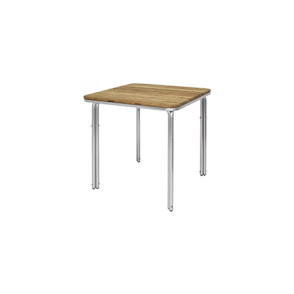 Materiel Chr Pro - Table carrée en frêne et aluminium Bolero 700 mm - - Tables à manger