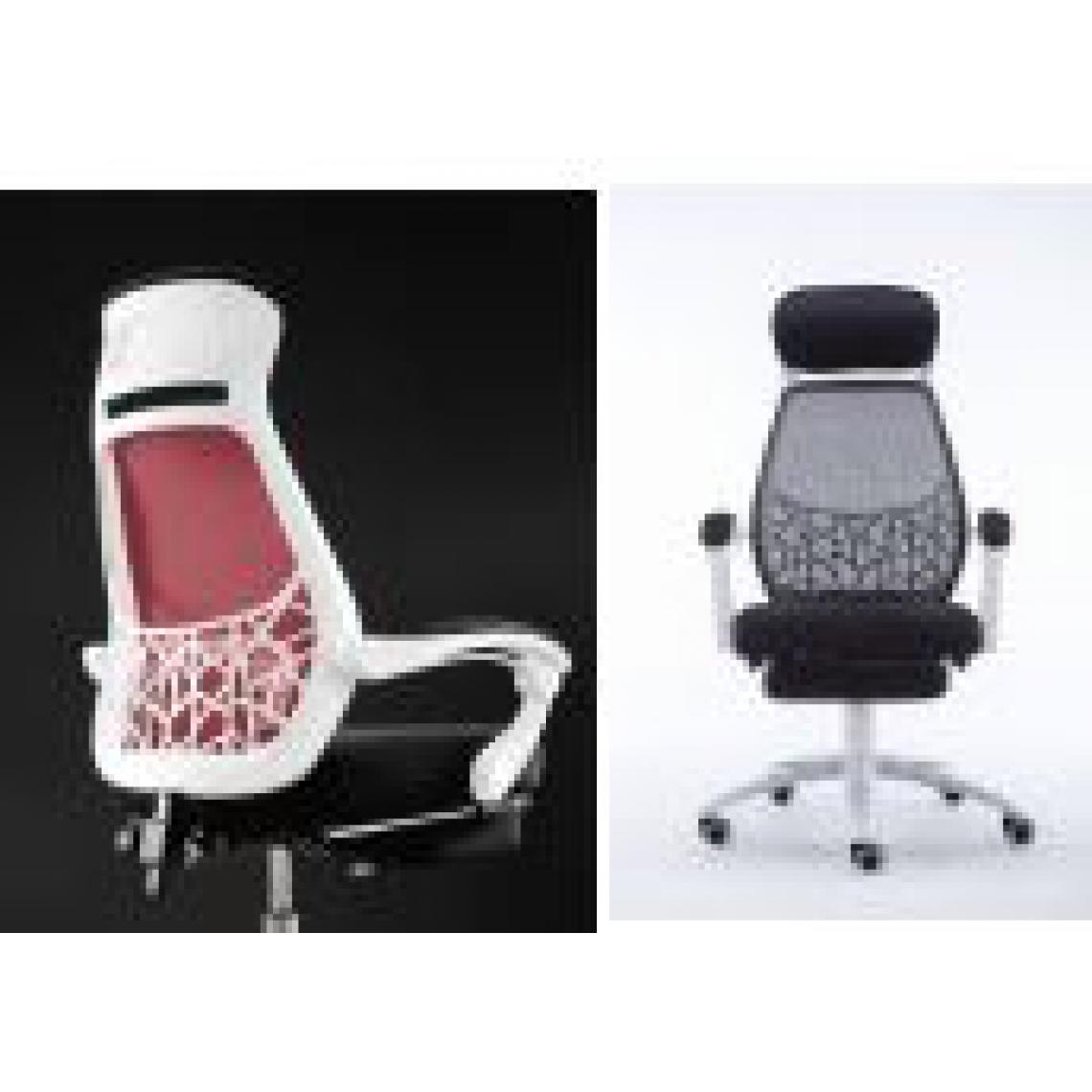 Icaverne - sublime Chaise de bureau reference Khartoum couleur noir et blanc - Chaises