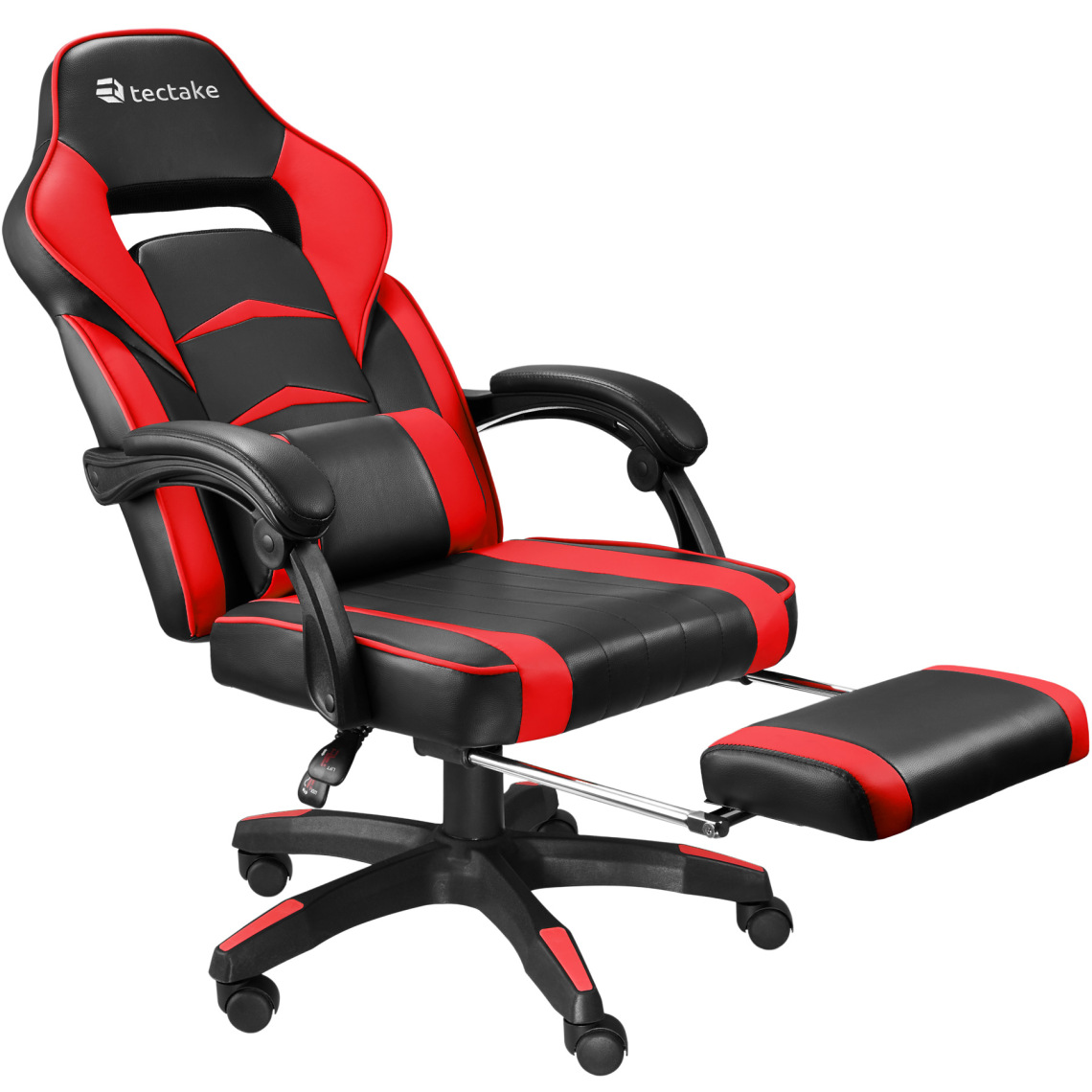Tectake - Chaise gamer STORM - noir/rouge - Chaises