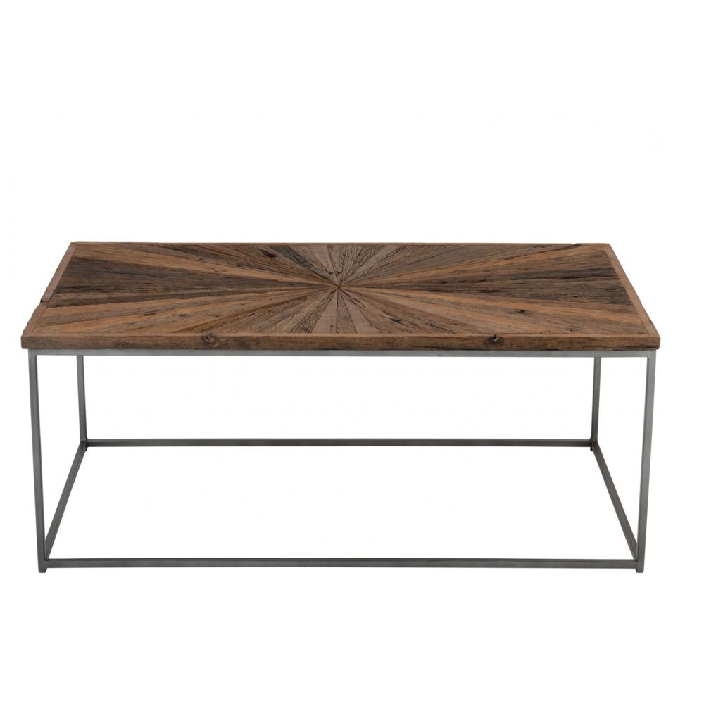 HELLIN - Table basse en bois et métal - SHINE - Tables à manger