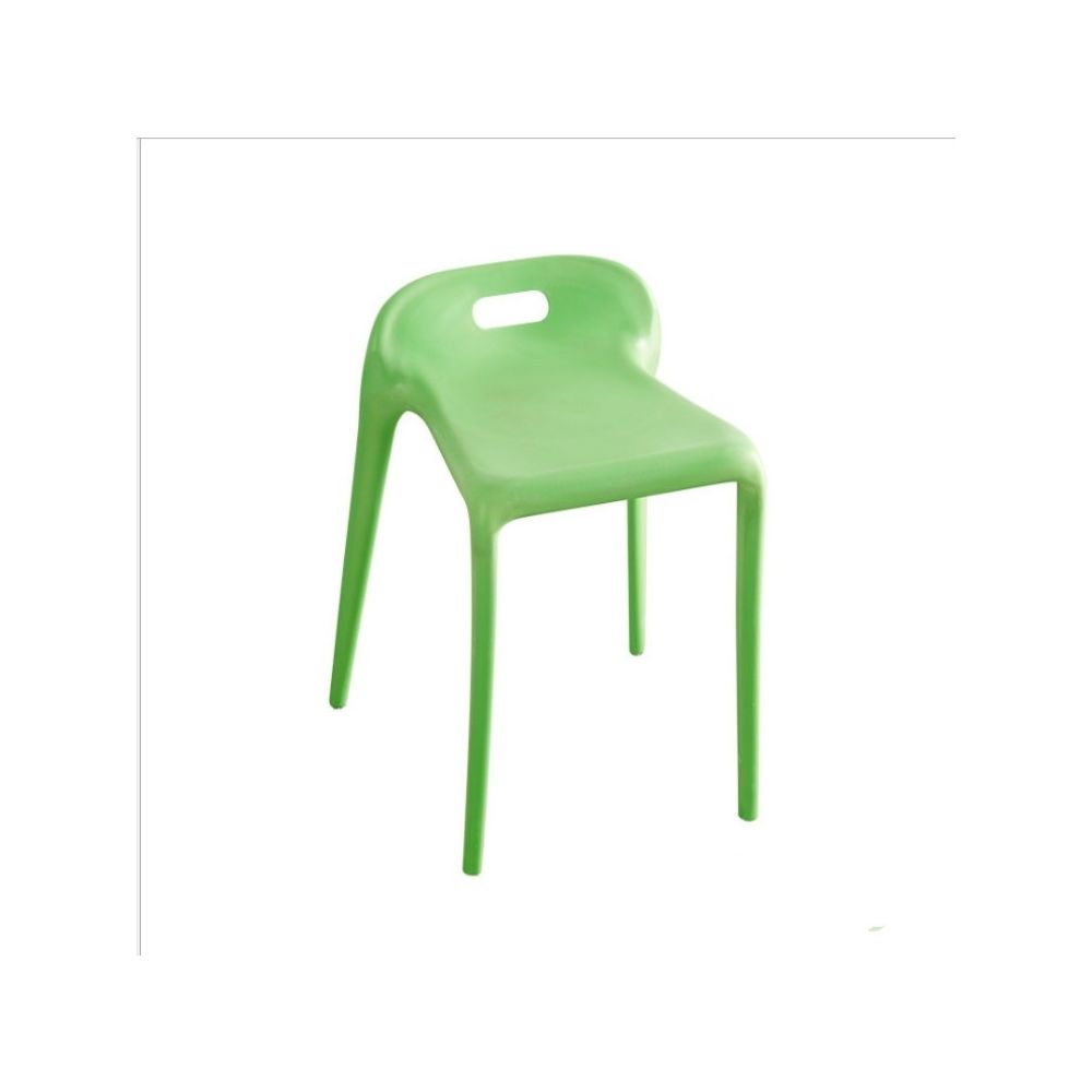 Wewoo - Meubles de salle à manger Chaise de à moderne minimaliste en plastique Tabourets de salon de loisirs Vert - Chaises