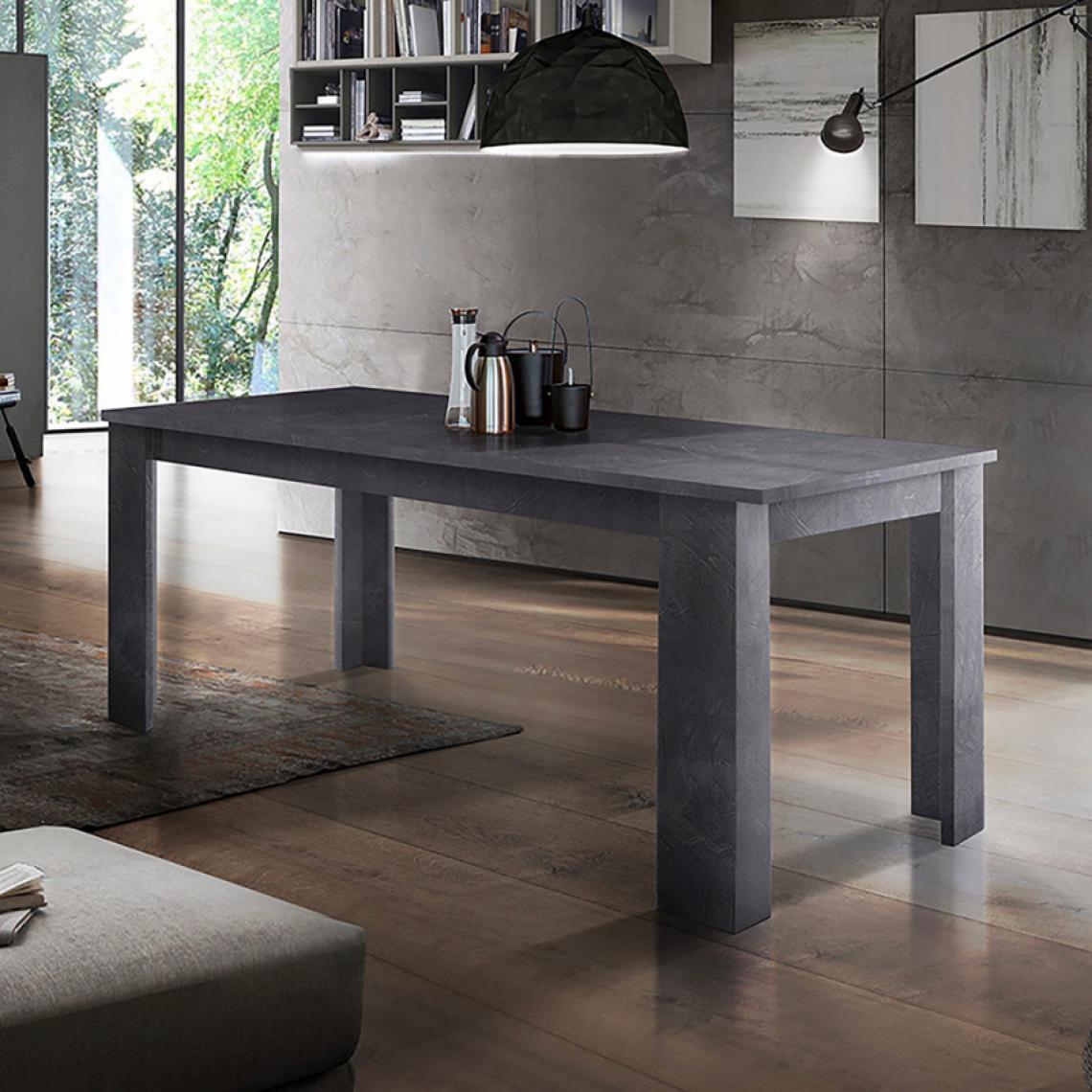 Ahd Amazing Home Design - Table à manger console extensible 160-210x90cm au design moderne Jesi Ardesia - Tables à manger