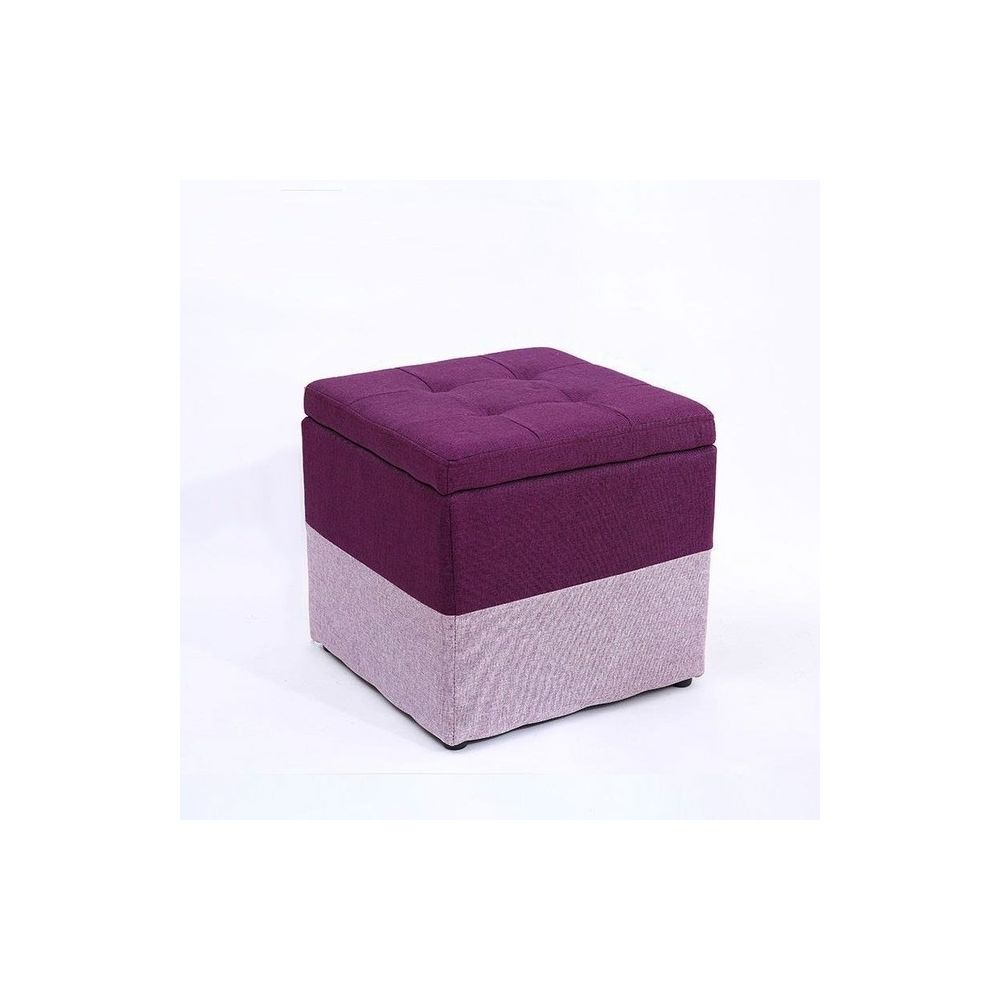 Wewoo - Tabouret de rangement créatif pour le de en tissu la maisontissu violet + foncé - Chaises