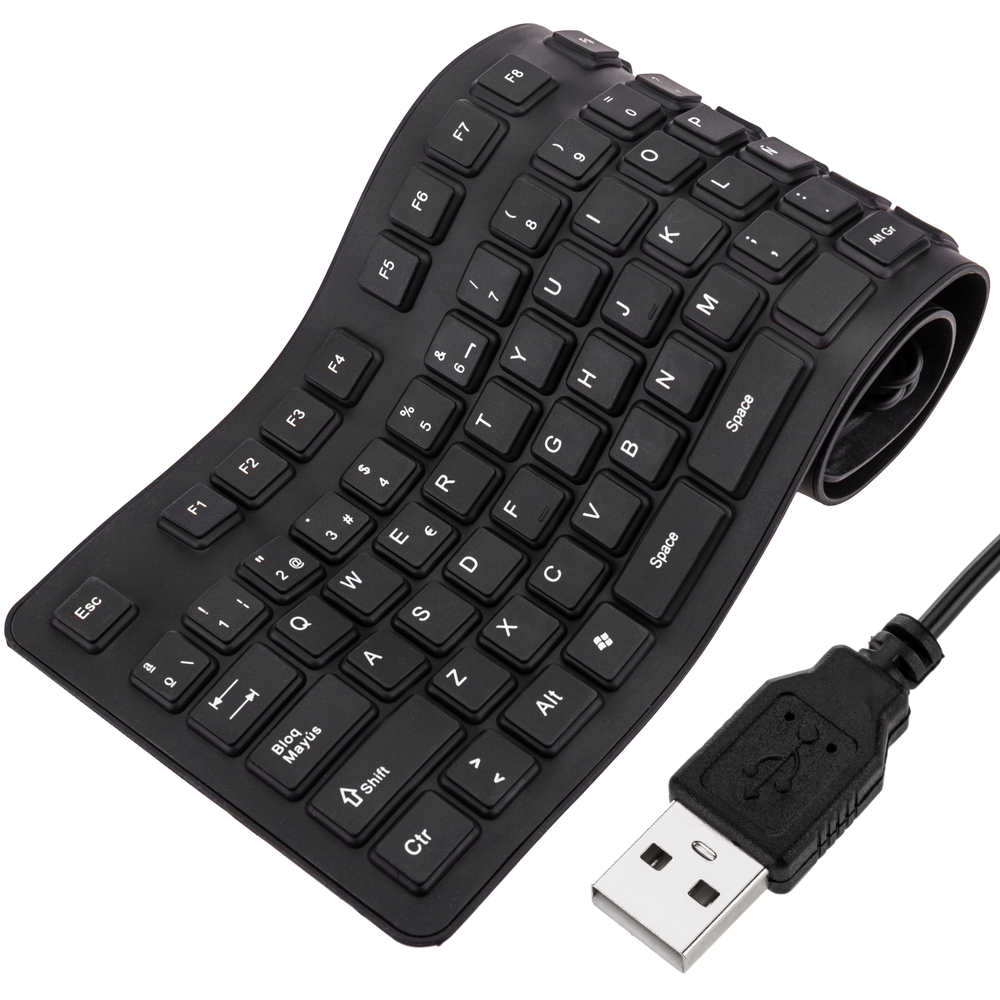 Bematik - Flexible Keyboard 109 USB touches noires - Chaises