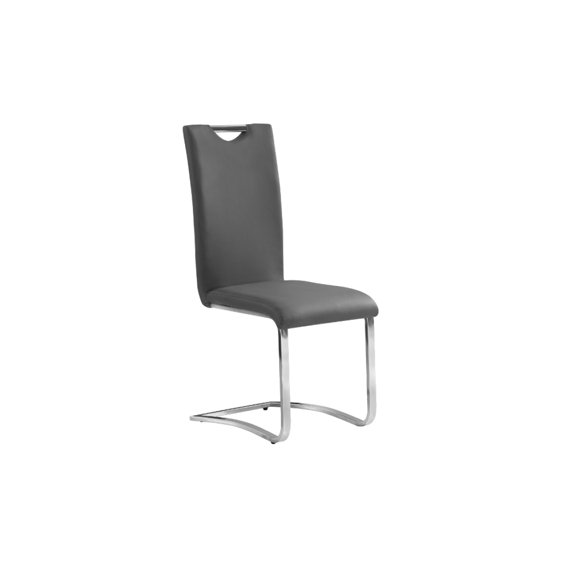 Ac-Deco - Chaise design - H790 - 43 x 42 x 101 cm - Gris - Chaises