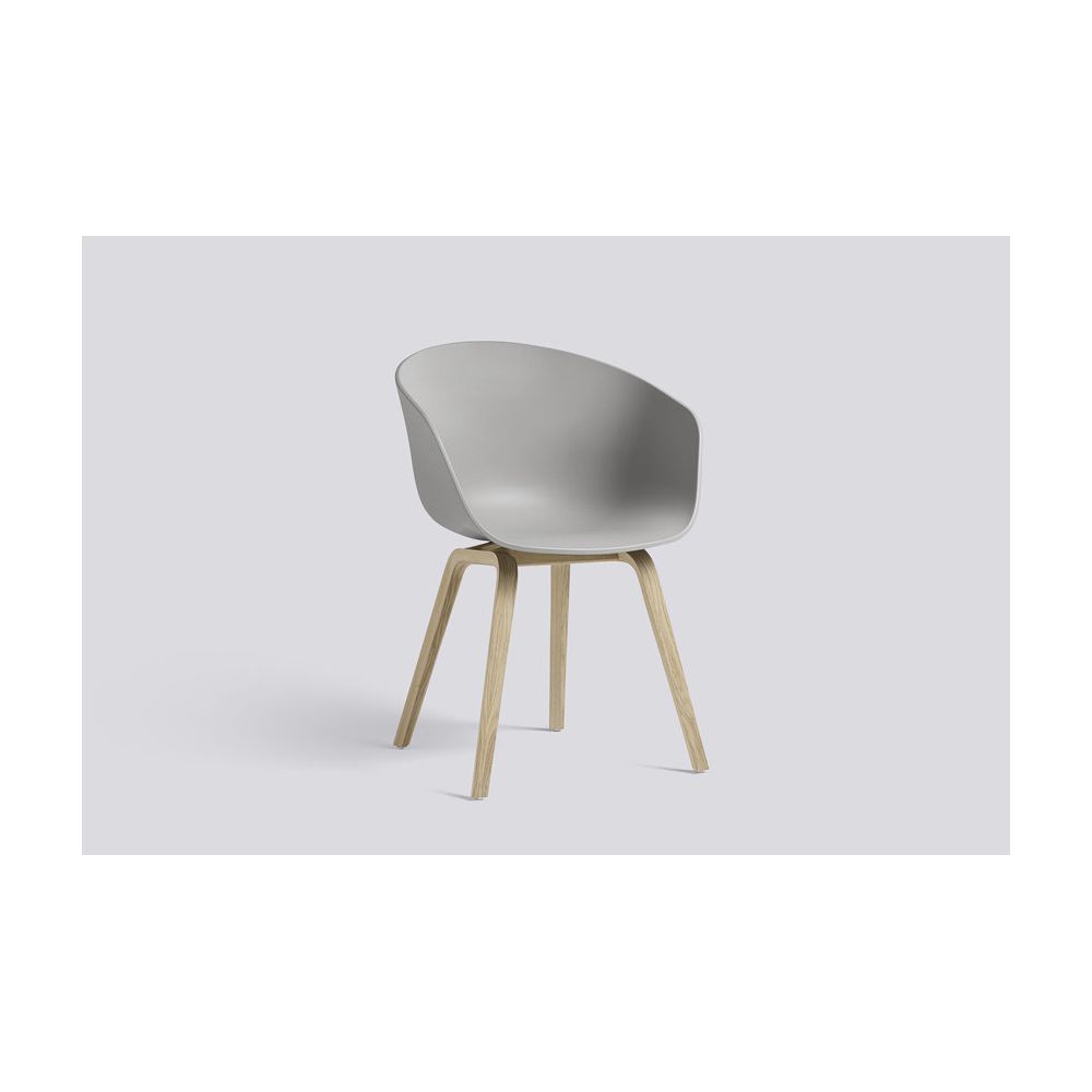 Hay - About a Chair AAC 22 - chêne savonné - gris béton - Chaises