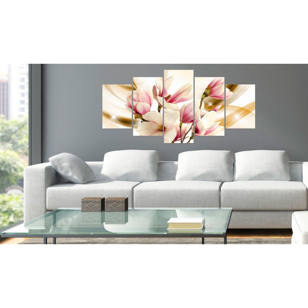 marque generique - 200x100 Tableau Magnolias Fleurs Esthetique Breeze of the Gentleness - Tableaux, peintures