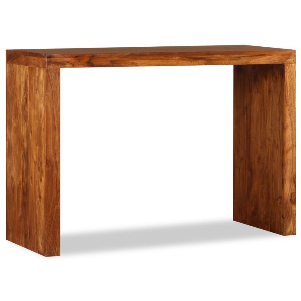 Vidaxl - vidaXL Table console Bois massif avec finition en Sesham 110x40x76 cm - Tables à manger