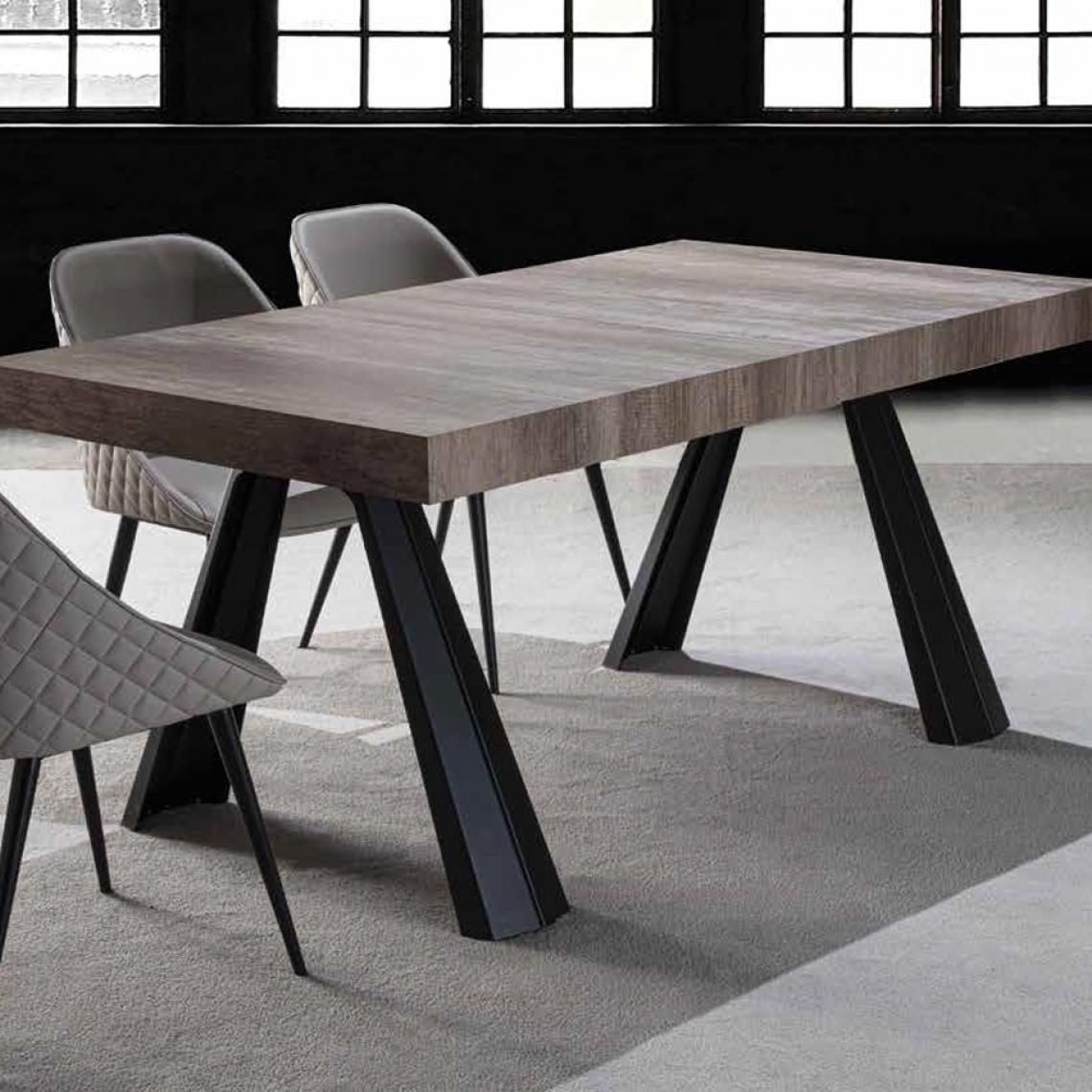 Nouvomeuble - Table 4 mètres couleur bois clair COPERNIC - Tables à manger