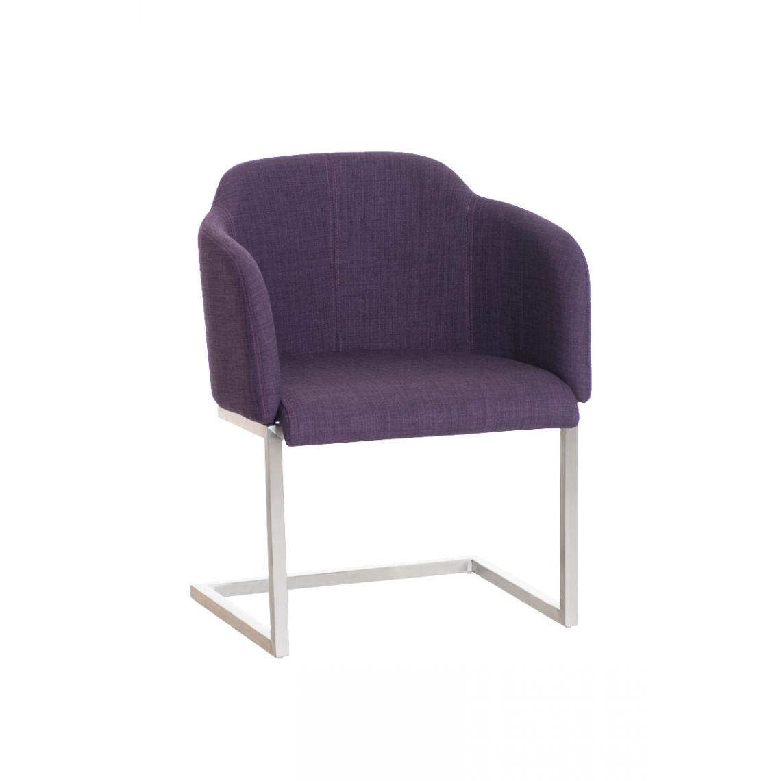Icaverne - Chic Chaise visiteur en tissu edition Asuncion couleur violet - Chaises
