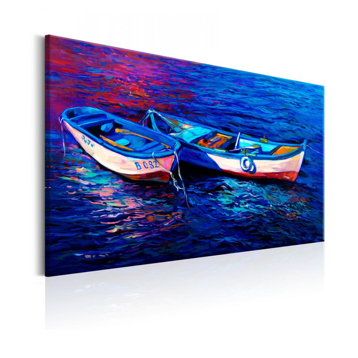 Artgeist - Tableau - Abandoned Boats 90x60 - Tableaux, peintures