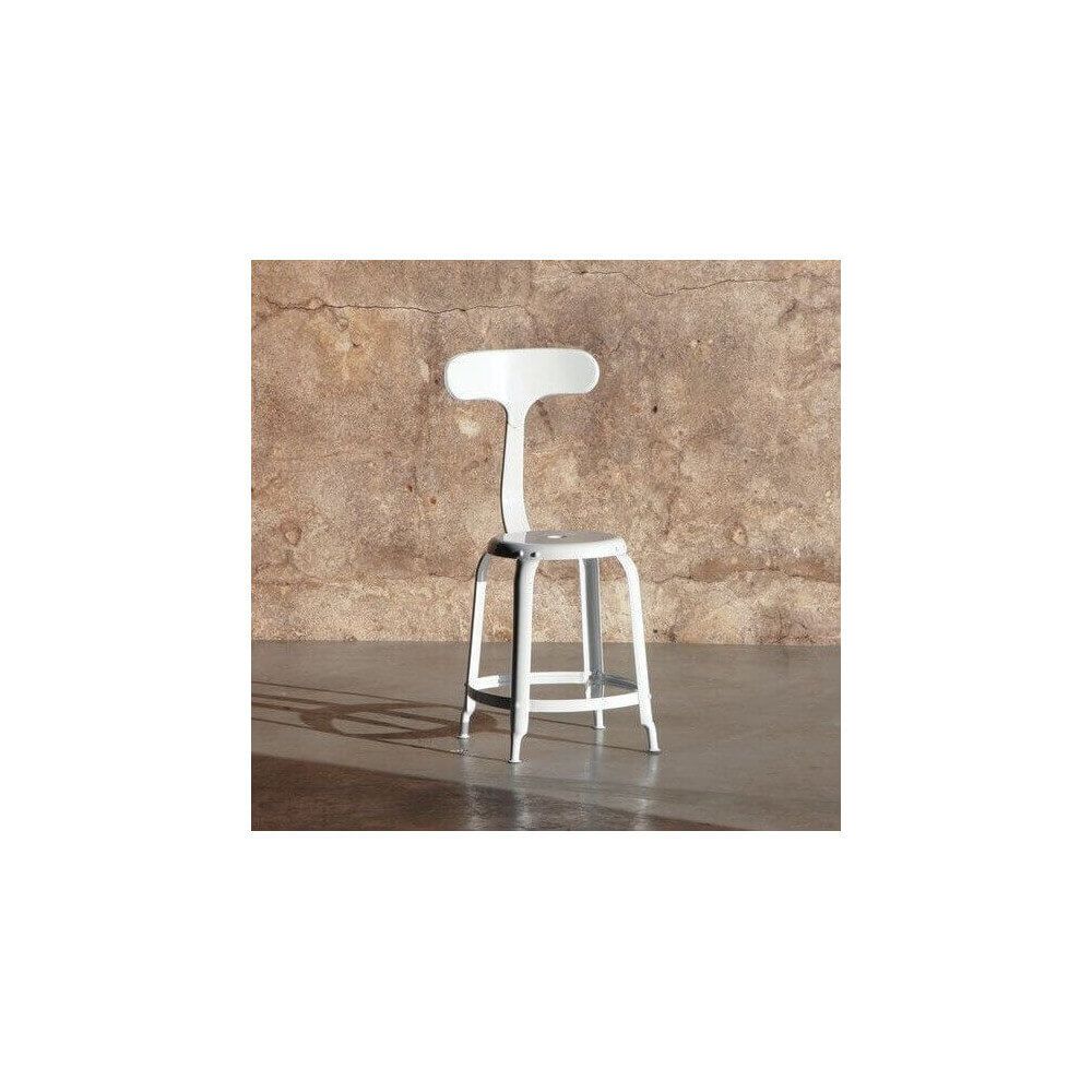 Mathi Design - BALEINE - Chaise d'atelier acier - Chaises