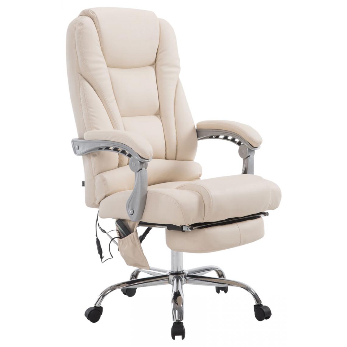 Icaverne - sublime Chaise de bureau gamme Quito avec fonction massage V2 couleur crème - Chaises
