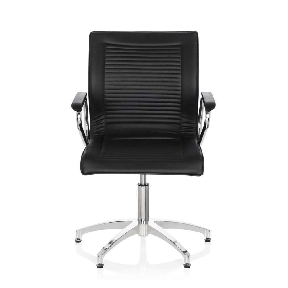 Hjh Office - Chaise de conférence / chaise visiteur / chais ASTONA V PU noir hjh OFFICE - Chaises