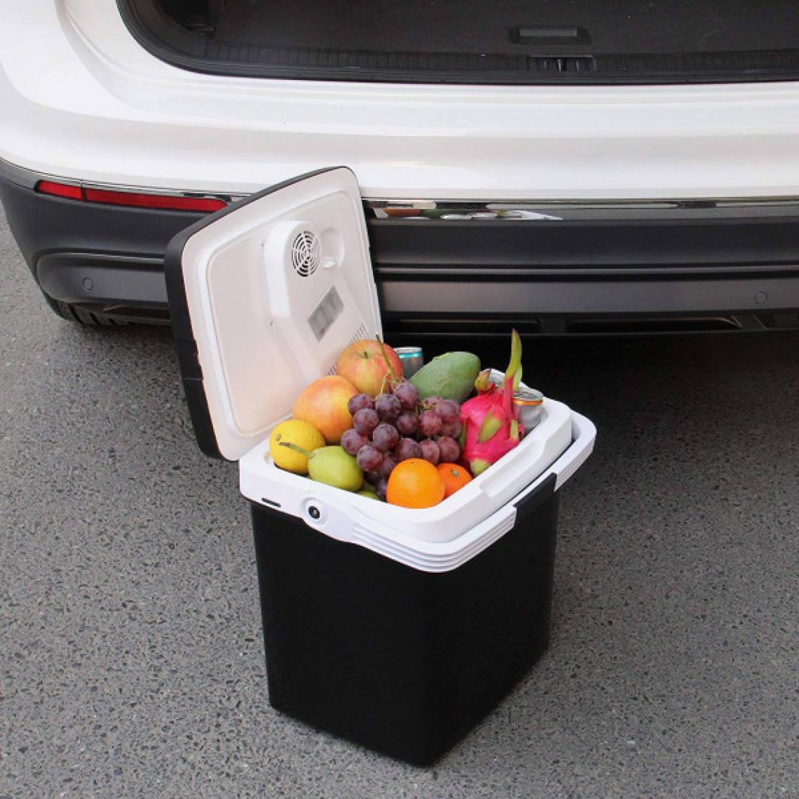 MercatoXL - boîte Cool & thermos boîte noire pour voiture et Camping 26L A ++ Noir - Tables à manger