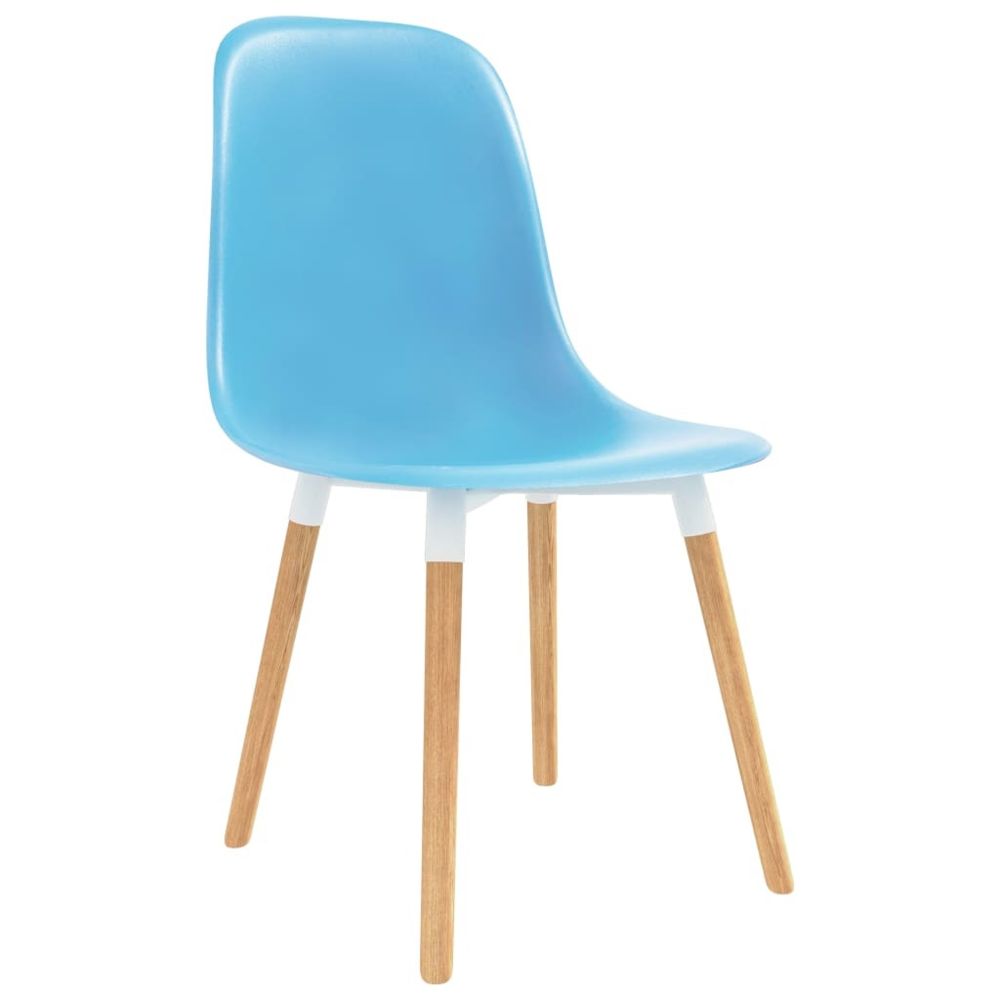 marque generique - Icaverne - Chaises de cuisine collection Chaises de salle à manger 4 pcs Bleu Plastique - Chaises