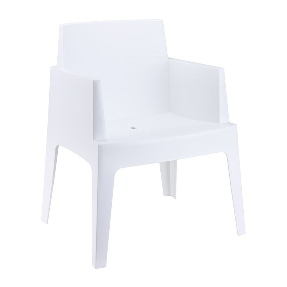 Alterego - Chaise design 'PLEMO' blanche en matière plastique - Chaises