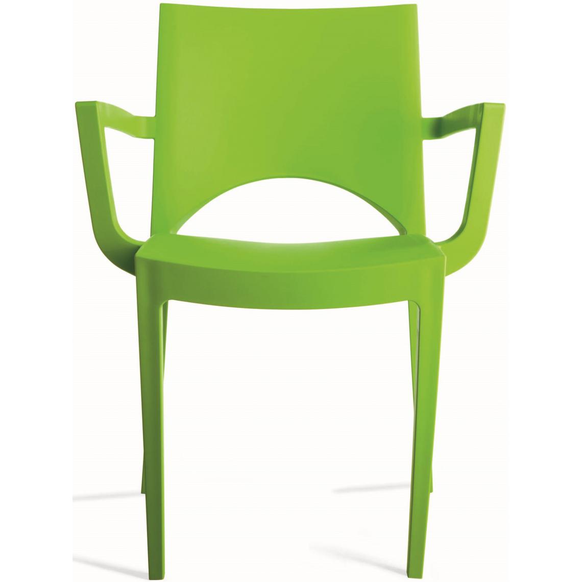 3S. x Home - Chaise Design Verte PALERMO - Chaises