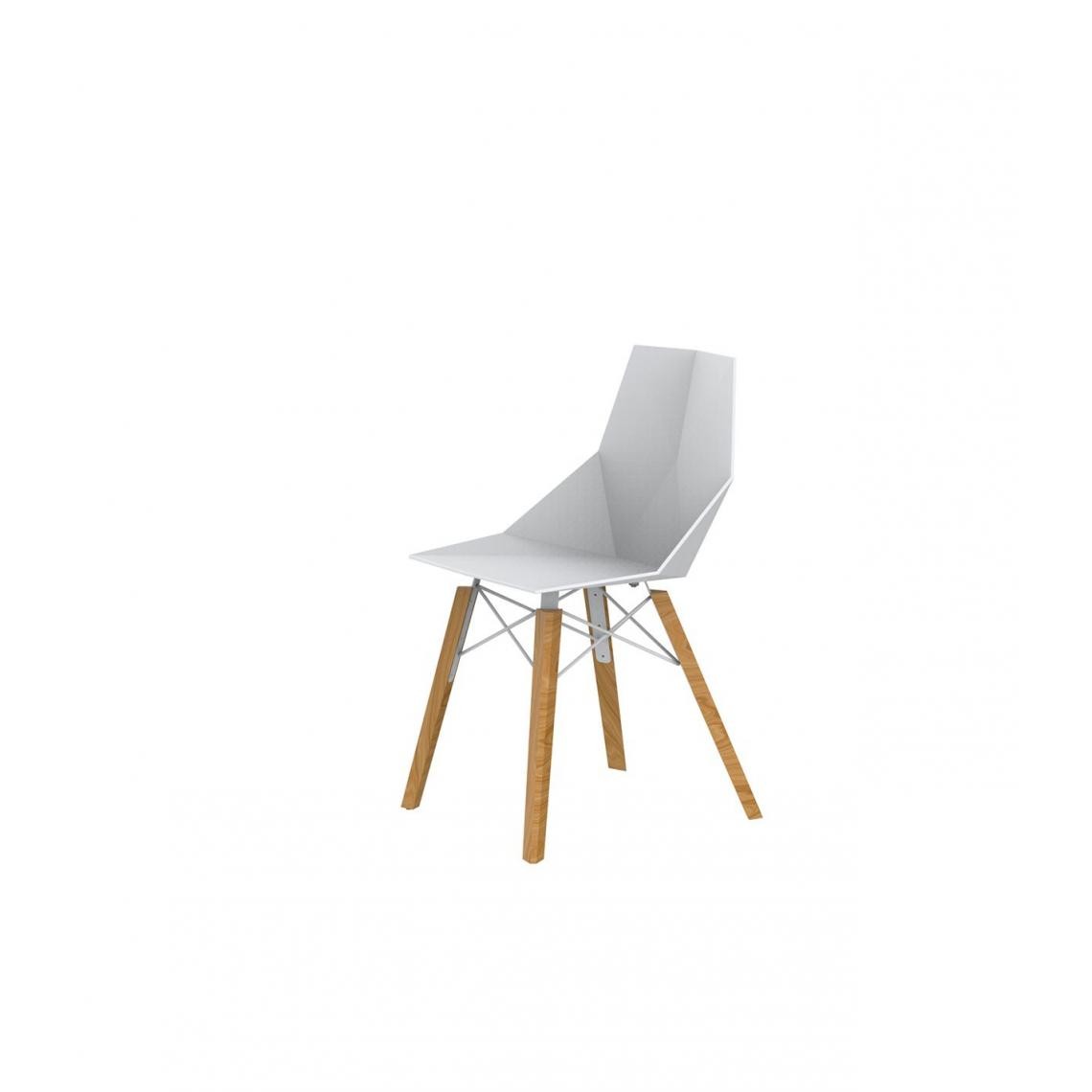 Vondom - Chaise FAZ Wood - blanc - Chaises