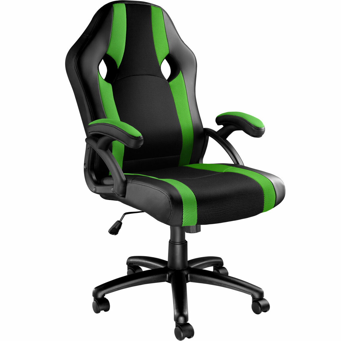 Tectake - Chaise gamer GOODMAN - noir/vert - Chaises